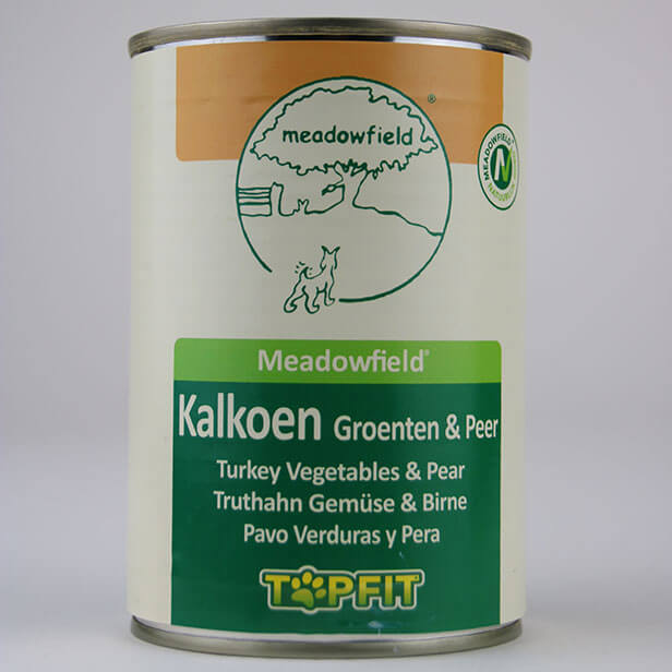 Delicatesse - Kalkoen, Groenten en Peer - 6 blikken á 400 gram per blik