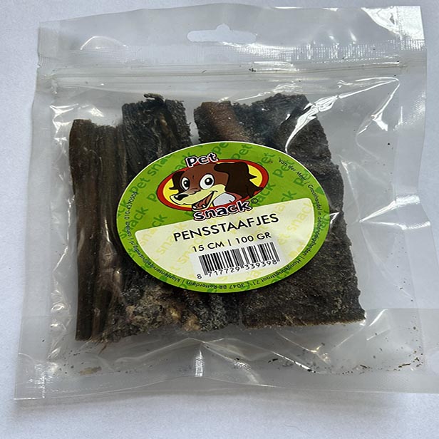 Petsnack Pensstaaf 15 cm 100 gr