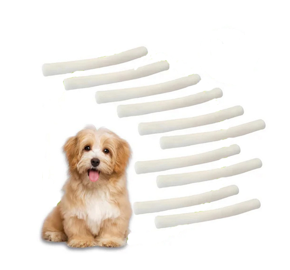 100% Natuurlijke Kauwkluif Mini – Runderhuid – Voor Kleine hondjes 10 stuks.